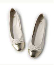 【SALE／50%OFF】Fin ゴールドトゥキャップバレエシューズ フィン シューズ・靴 バレエシューズ ブラック ホワイト ブルー【送料無料】