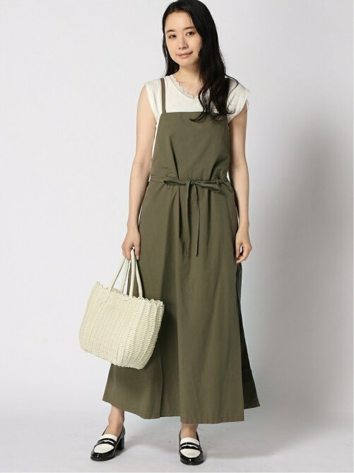 Caliner コットンポプリン肩紐サロペットワンピース Rakuten Fashion 楽天ファッション 旧楽天ブランドアベニュー Az51