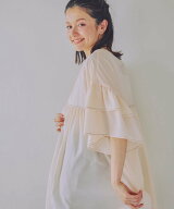 studio CLIP 【イージーケア】ダブルフロントステッチラッフルチュニックワンピース スタディオクリップ …
