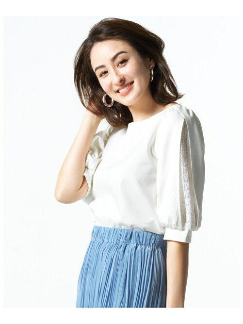 組曲 人気商品の新作入荷 シルケットポンチ袖スリットカットソー Rakuten Fashion 楽天ファッション 旧楽天 ブランドアベニュー Ay1252