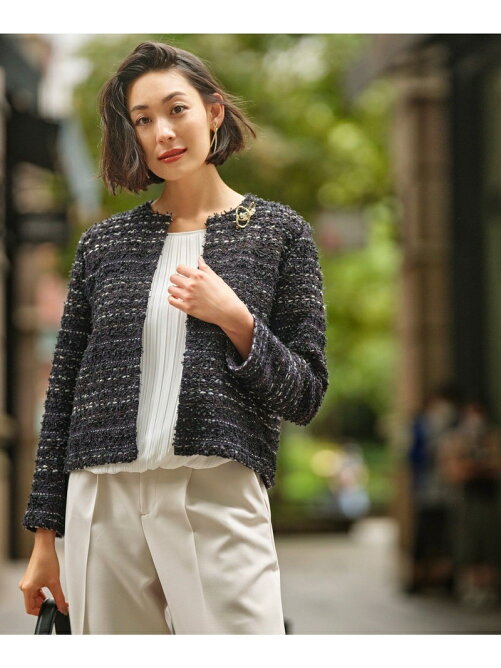 自由区 ファンシー ツイード ジャケット Rakuten Fashion 楽天ファッション 旧楽天ブランドアベニュー Bz3252