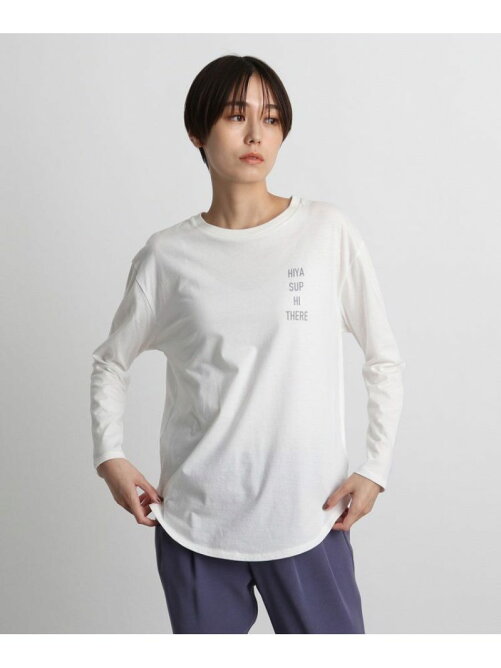 Indivi Otonamuse 12月号掲載商品 佐田真由美さん着用 シャツテールカット ロゴプリントロンt Rakuten Fashion 楽天ファッション 旧楽天ブランドアベニュー Dq0252