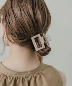 SMELLY スクエアマットカラーバンス スメリー ヘアアクセサリー バレッタ・ヘアクリップ・ヘアピン ホワイト ブルー