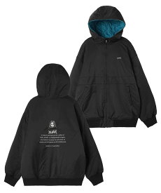 X-girl REVERSIBLE QUILTED JACKET エックスガール ジャケット・アウター ダウンジャケット・ダウンベスト ブラック カーキ ホワイト【送料無料】