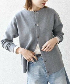 SHIPS any SHIPS any: ＜手洗い可能＞ミラノリブ クルーネック カーディガン 25AW◇ シップス トップス カーディガン ホワイト ネイビー グレー グリーン【送料無料】