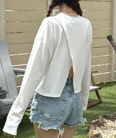 Futier Land バックスリットショート丈トップス/ラッシュガード フューティアランド 水着・スイムグッズ ラッシュガード ピンク イエロー ホワイト ブラック【送料無料】