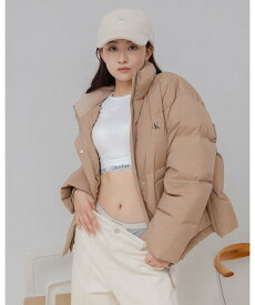 【SALE／50%OFF】Calvin Klein Jeans (W)【公式ショップ】 カルバンクライン ジャケット - クラシックダウンパッファジャケット Calvin Klein Jeans 47D587G カルバン・クライン ジャケット・アウター ダウンジャケット・ダウンベスト ブラウン【送料無料】
