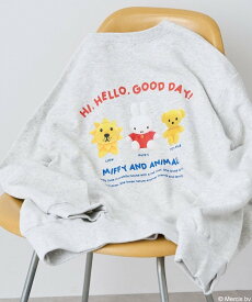 【SALE／31%OFF】FREAK'S STORE miffy Animals プリント スウェット 25AW フリークスストア トップス スウェット・トレーナー ブラック グレー【送料無料】