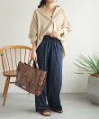 インド ラメドット刺繍 イージーパンツ/ドットパンツ<セットアップ対応> 全4色