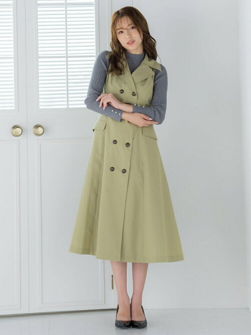 Queens Court 2wayベルト付きジレワンピース 洗濯機で洗える Rakuten Fashion 楽天ファッション 旧楽天ブランドアベニュー Dj1253