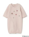 【SALE／10%OFF】petit main 【dick bruna】モチーフ刺しゅう2WAYオール ナルミヤオンライン マタニティウェア・ベビー用品 ロンパース・カバーオール ピンク ホワイト