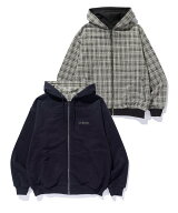 XLARGE REVERSIBLE ZIP UP HOODED SWEATSHIRT エクストララージ トップス パーカー・フーディー ブラック…