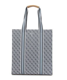【SALE／50%OFF】GUESS (M)STRAVE Tote ゲス バッグ トートバッグ グレー ベージュ【送料無料】