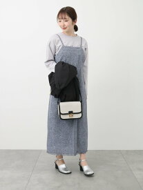 【SALE／33%OFF】Te chichi TERRASSE ツイードタックキャミワンピース テチチ ワンピース・ドレス ワンピース ホワイト ネイビー グレー【送料無料】