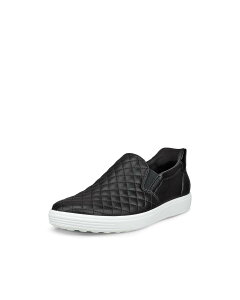 ECCO ECCO ���K SOFT 7 ���f�B�[�X �{�v EASY SLIP �X���b�|�� �G�R�[ �V���[�Y�E�C �X���b�|�� �u���b�N�y���������z