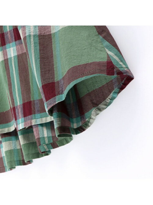 Branshes ペア チェック柄半袖ワンピース Rakuten Fashion 楽天ファッション 旧楽天ブランドアベニュー Cy5255