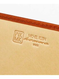 MK MICHEL KLEIN homme イタリアンレザーカードケース ミッシェルクランオム ファッション雑貨 その他のファッション雑貨 ベージュ ブラウン ブラック【送料無料】