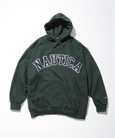 【SALE／25%OFF】NAUTICA Arch Logo Sweat Hoodie 2.2 フリークスストア トップス パーカー・フーディー ホワイト グレー グリーン ネイビー【送料無料】