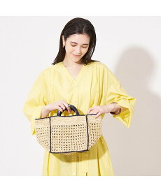collex 【別注】ラフィア透かし編バッグ コレックス バッグ かごバッグ ベージュ【送料無料】