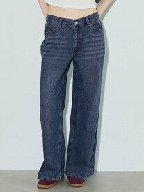 【SALE／43%OFF】coca 【WEB先行予約】ローライズワイドデニム コカ パンツ ジーンズ・デニムパンツ ブラック ブルー