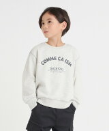 【SALE／10%OFF】COMME CA ISM "にっぽんの色" 3本針ステッチ ロゴトレーナー コムサイズム トップス ス…