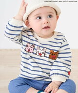 petit main 【ノンタン】アップリケ長袖Tシャツ ナルミヤオンライン マタニティウェア・ベビー用品 ベビ…