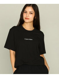 【SALE／40%OFF】Calvin Klein 【公式ショップ】 カルバンクライン ストラクチャー ラウンジ ショートスリーブ クルーネック Tシャツ Calvin Klein Underwear QS6756 カルバン・クライン トップス カットソー・Tシャツ ブラック パープル【送料無料】