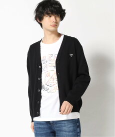 【SALE／30%OFF】GUESS (M)Cardigan Sweater ゲス トップス カーディガン ブラック ブルー【送料無料】