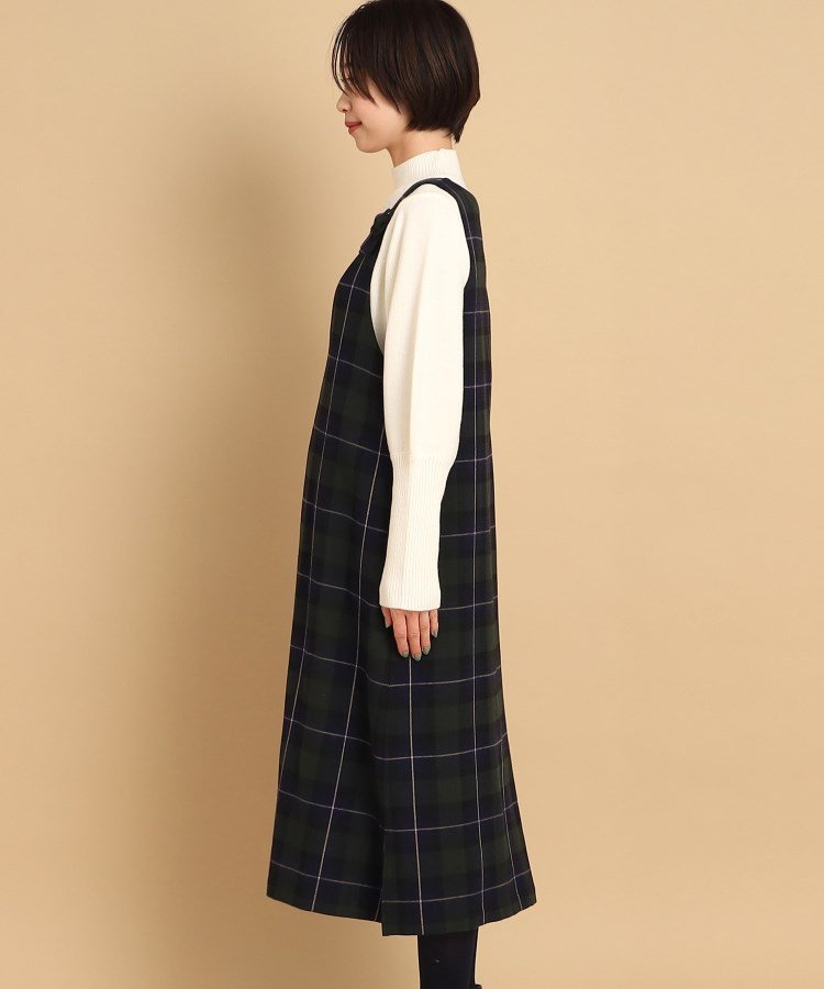 Dessin｜バックル付きチェックジャンバースカート | Rakuten Fashion