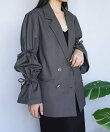 スリーブリボンシャツジャケット