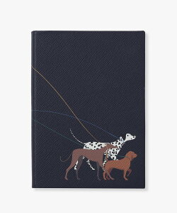 SMYTHSON Panama Soho Dalmatian Notebook スマイソン 文房具 手帳・メモ帳 ネイビー【送料無料】