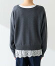 【前後2WAY/9色展開】スウェットライク2WAY ニット