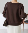 【前後2WAY/9色展開】スウェットライク2WAY ニット