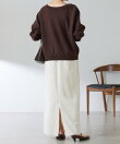 【前後2WAY/9色展開】スウェットライク2WAY ニット