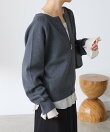 【前後2WAY/9色展開】スウェットライク2WAY ニット