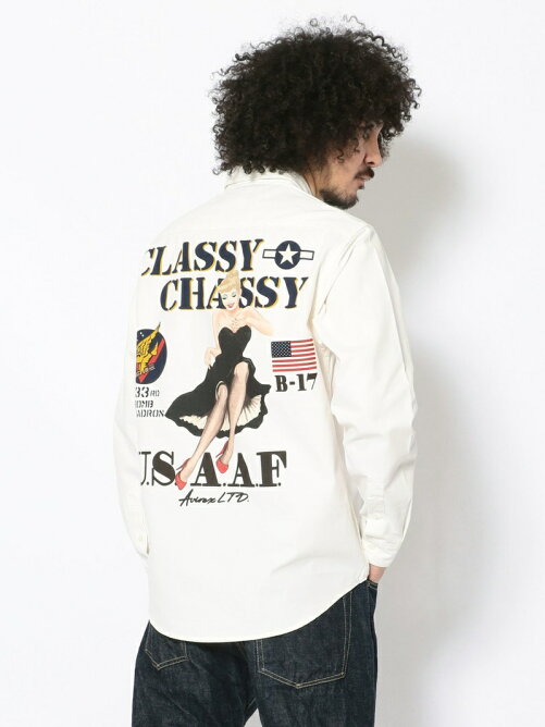 Avirex 長袖 ピンナップガールシャツ L S Pin Up Girls Shirt Rakuten Fashion 楽天ファッション 旧楽天ブランドアベニュー Bj1257