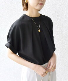 SHIPS WOMEN * ＜洗濯機可能＞麻混 フロント タック ドルマン ブラウス 24SS ◇ シップス トップス シャツ・ブラウス ブラック ホワイト ベージュ レッド ブルー ネイビー【送料無料】