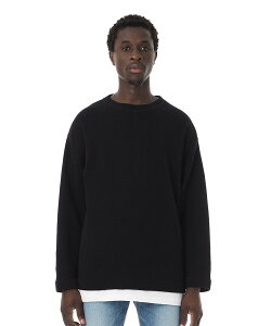 SANDINISTA Easy Fit Cotton Knit Top / C[W[tBbgRbgjbggbv TfBjX^ gbvX jbg lCr[ u[ O[ ubNyz