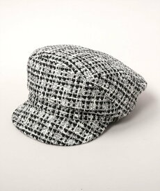 CA4LA MARINES TWEED 3 カシラ 帽子 キャスケット ブラック ホワイト【送料無料】