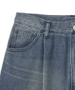 ワイドストレートデニムパンツ
