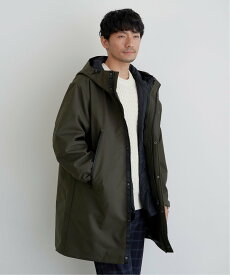 ikka 【撥水/保温】sorona(R) 3WAYロングコート イッカ ジャケット・アウター その他のジャケット・アウター ブラック グリーン【送料無料】