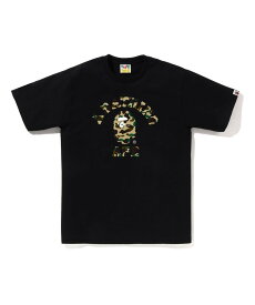 A BATHING APE 1ST CAMO COLLEGE TEE ア ベイシング エイプ トップス カットソー・Tシャツ ホワイト ブラック【送料無料】