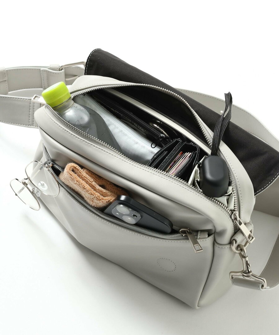 LEPSIM 【500mlペットボトルも入る】フラップボディバッグ レプシィム バッグ ショルダーバッグ グレー カーキグリーン ブラウン ブラック【送料無料】 - メイン画像 20
