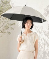 Afternoon Tea LIVING 【UVカット率・遮光率100%生地使用】ロゴ刺繍晴雨兼用長傘 日傘 アフタヌーンティ…