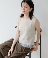 【SALE／20%OFF】studio CLIP 14ゲージ裾フリルニットタンクトップ スタディオクリップ トップス その他…