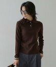 【アンサンブル可能】フェザートリミングニットプルオーバー