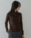 【アンサンブル可能】フェザートリミングニットプルオーバー