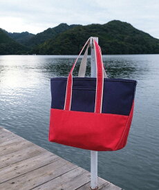 BEAMS PLUS 【BEAMSの百名品】L.L.Bean * BEAMS PLUS & BEAMS BOY / 別注 Deep Bottom Deluxe Boat and Tote Large ビームス メン バッグ トートバッグ ネイビー レッド【送料無料】