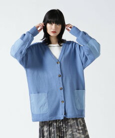 【SALE／30%OFF】AVIREX NEW BACK V NECK CARDIGAN/ バックVネックカーディガン アヴィレックス トップス カーディガン ブルー グリーン ホワイト【送料無料】