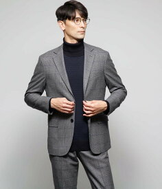 【SALE／33%OFF】NEWYORKER MEN 【ストレッチ】Super100's ミルド 千鳥オーバーペイン ジャケット(セットアップ対応) ニューヨーカー スーツ・フォーマル セットアップスーツ グレー ネイビー【送料無料】